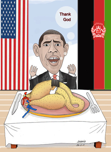 Cartoon: Thank God (medium) by Shahid Atiq tagged thank,god