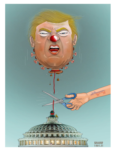 Cartoon: Trump 2024 !!!? (medium) by Shahid Atiq tagged usa