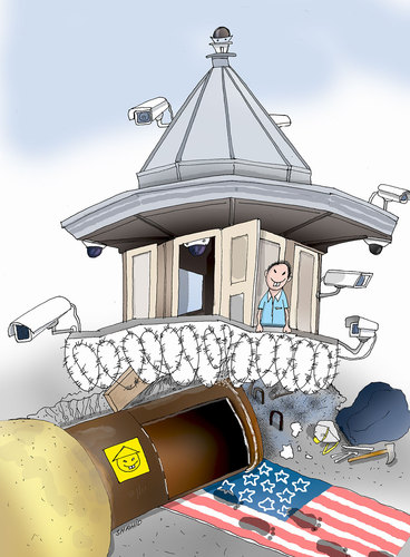 Cartoon: US Prisoners (medium) by Shahid Atiq tagged 0219