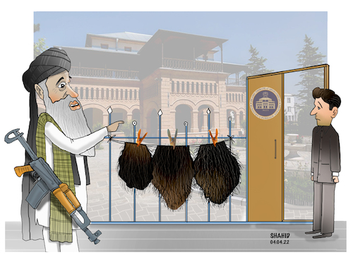 Cartoon: Wear Beards! (medium) by Shahid Atiq tagged afghanistan