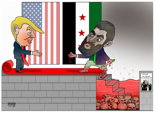 Cartoon: Yesterday and today! (medium) by Shahid Atiq tagged usa