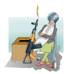 Cartoon: Afghan Election ! (small) by Shahid Atiq tagged afghanistan,balkh,helmand,kabul,london,nangarhar,attack