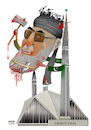 Cartoon: Butcher of Kabul ! (small) by Shahid Atiq tagged afghanistan