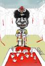 Cartoon: Diktator Gaddafi (small) by Shahid Atiq tagged gaddafi