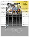Cartoon: Free Turkey Media ! (small) by Shahid Atiq tagged jounalism,is,not,crime