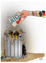 Cartoon: Gemeinsam gegen Rechts! (small) by Shahid Atiq tagged germany