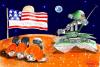 Cartoon: Guantanamars (small) by Shahid Atiq tagged guantanamo,usa,afghanistan