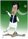 Cartoon: Imran Khan in the hand of ISI (small) by Shahid Atiq tagged pakistan