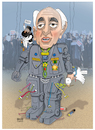 Cartoon: Kalilzad Doha criminal! (small) by Shahid Atiq tagged afghanistan