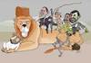 Cartoon: Karzai allies (small) by Shahid Atiq tagged karzai,allies