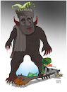Cartoon: Knowledge and ignorance! (small) by Shahid Atiq tagged afghanistan