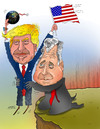 Cartoon: Let Trump Do the Rest! (small) by Shahid Atiq tagged afghanistan,kabul,syria,iran,switzerland,schweiz,usa,france,football,safi,cartooneu,uk,safe,atiq,fara,shahid,nice