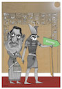 Cartoon: Mubarak Returns home ! (small) by Shahid Atiq tagged afghanistan,helmand,kabul,attack