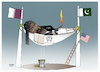 Cartoon: Pakistan and Qatar spokesman! (small) by Shahid Atiq tagged afghanistan