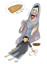 Cartoon: Poverty under Taliban regime ! (small) by Shahid Atiq tagged afghanistan