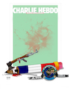 Cartoon: Solidarity with Charlie Hebdo! (small) by Shahid Atiq tagged france