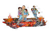 Cartoon: Syria in Bloodbath ! (small) by Shahid Atiq tagged syria