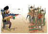 Cartoon: Taliban killed Commandos! (small) by Shahid Atiq tagged afghanistan
