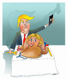 Cartoon: THANKSGIVING  Selfi ! (small) by Shahid Atiq tagged trump,afghanistan,safi,shahid,bahar,ieba,rayian