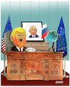 Cartoon: Trump and new game ! (small) by Shahid Atiq tagged trump,afghanistan,safi,shahid,bahar,ieba,rayian,isi,pakistan,kabul