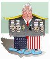 Cartoon: War Criminal ! (small) by Shahid Atiq tagged trump,afghanistan,safi,shahid,bahar,ieba,rayian,castro,cuba