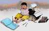 Cartoon: war is enough (small) by Shahid Atiq tagged afgha,afghanistan,childern,kabul,war,peace,womann