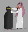 Cartoon: Woman in saudi (small) by Shahid Atiq tagged 0202