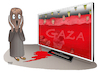 Cartoon: World scream! (small) by Shahid Atiq tagged palestine
