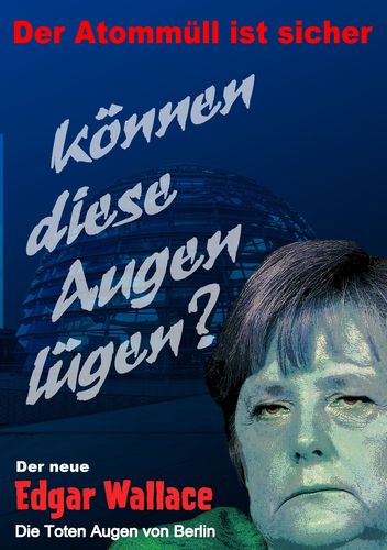 Cartoon: Die Toten Augen von Berlin (medium) by heschmand tagged merkel,cdu,berlin,krimi,edgar,wallace