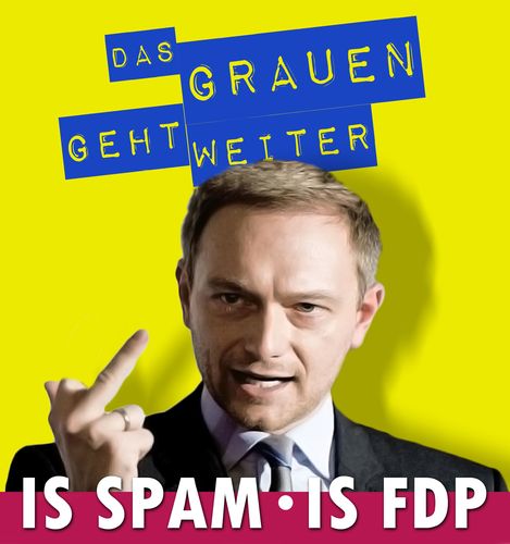 Cartoon: IS SPAM (medium) by heschmand tagged politik,fdp,liberale