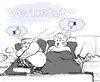 Cartoon: Vernetzt (small) by heschmand tagged facebook netz internet ehe like freunde