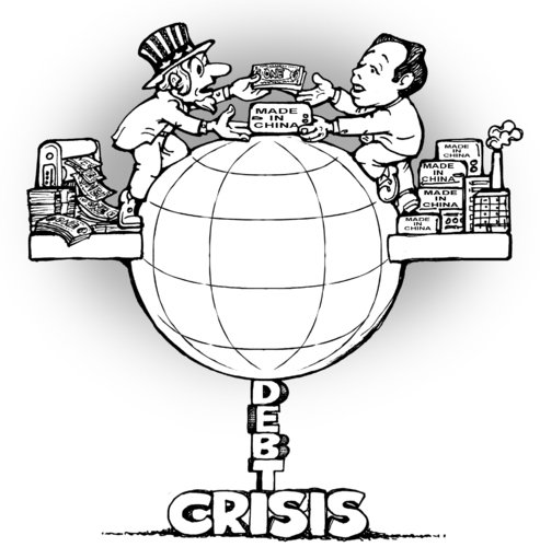Cartoon: a delicate balance (medium) by gonopolsky tagged economy,usa,chine