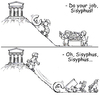 Cartoon: Sisyphus (small) by gonopolsky tagged greece,euro