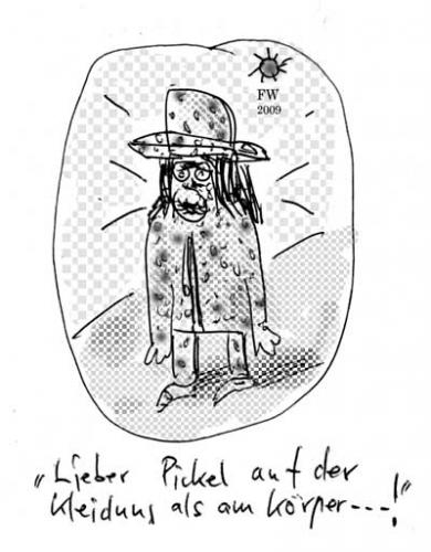 Cartoon: Pickel (medium) by Faxenwerk tagged pickel,fatalismus,faxenwerk,holger,schmalfuß