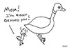 Cartoon: Gross But Cute (small) by Deborah Leigh tagged grossbutcute,poop,geese,bird,cute,gross,deborahleigh