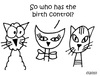 Cartoon: Gross But Cute (small) by Deborah Leigh tagged grossbutcute,gross,cute,cat,kitty,feline,bw,deborahleigh
