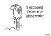 Cartoon: Gross But Cute (small) by Deborah Leigh tagged grossbutcute,chicken,doodle,head,bw,animal,chick,bird