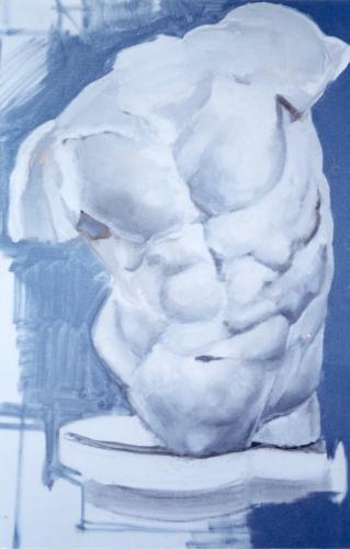 Cartoon: busto romano (medium) by gianlucasanvido tagged oil,painting,