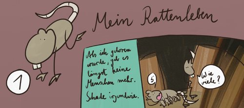 Cartoon: Mein Rattenleben - Teil 1 (medium) by Frank_Sorge tagged rat,ratte,atom