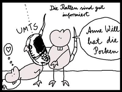 Cartoon: Ratten - Die Vorgeschichte (medium) by Frank_Sorge tagged ratten,atomkrieg