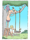 Cartoon: Fakir and son (small) by alves tagged cartoon