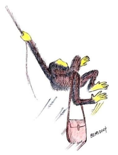 Cartoon: Off To School (medium) by efbee1000 tagged school,swing,bag,education