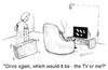 Cartoon: Choice (small) by efbee1000 tagged choice,tv,television,domestic