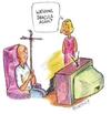 Cartoon: Horror On TV (small) by efbee1000 tagged horror,movie,cross,man,tv,television,dracula