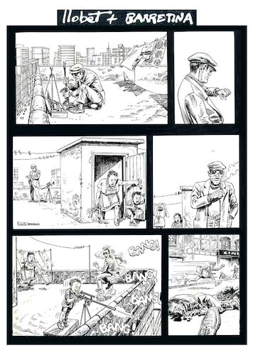 Cartoon: Sniper (medium) by llobet tagged killer,sniper,blackhumour,murder,francotirador,game