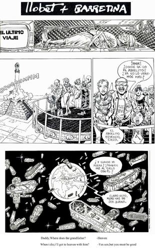 Cartoon: The Last Voyage (medium) by llobet tagged belief,death,funeral