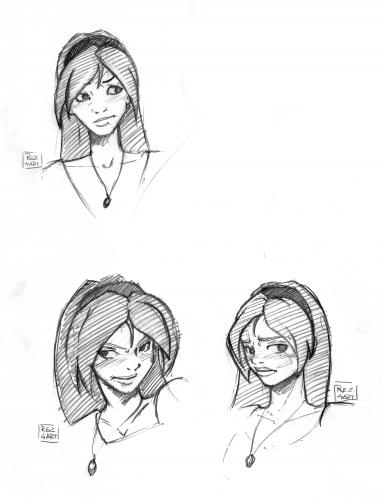 Cartoon: Akiko Sketch (medium) by Reziel4 tagged akiko,reziel,the,hunter,