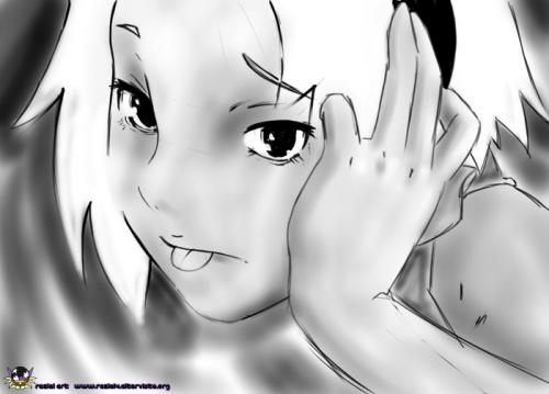 Cartoon: Sakura (medium) by Reziel4 tagged naruto,sakura,