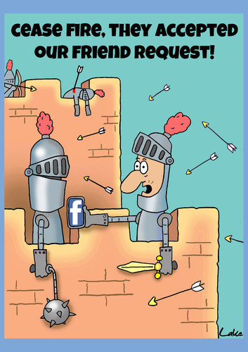 Funny facebook Friends cartoon By The Nuttaz | Politics Cartoon | TOONPOOL