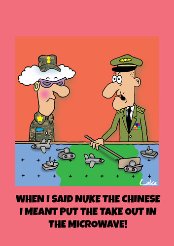 Funny Military conflict cartoon By The Nuttaz | Politics Cartoon | TOONPOOL